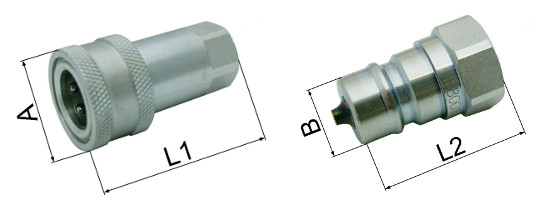 Kupplungsstecker KS 15L M22x1,5 DN12-BG3 Steckkupplung Schnellkuppler 
