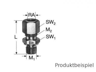 4L - M8x1 gerade Einschraubverschraubung ML