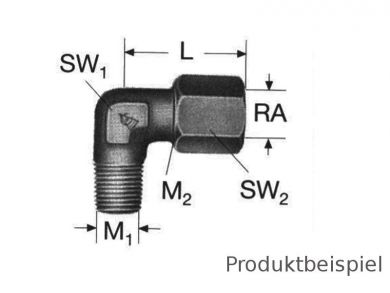 4L - M8x1 Winkeleinschraubverschraubung ML