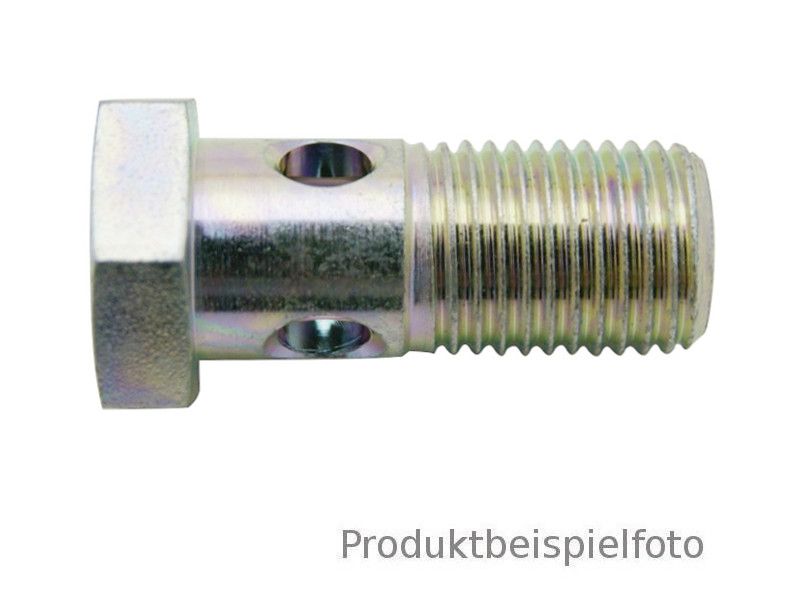 Ringnippel mit Schlüsselfäche für PA-Rohr innen 6mm Hohlschraube M14x1,5 