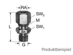 RA 8mm - Gerade Einschraubverschraubung BSP schwer